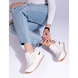 Naisten Shelovet-kermanväriset lenkkarit beige 1