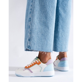 Shelovet moniväriset naisten urheilukengät valkoinen 1