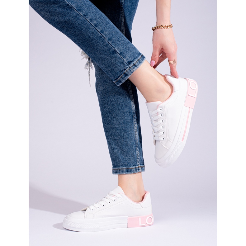 Shelovet klassiset valkoiset urheilukengät valkoinen 1