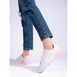 Shelovet klassiset valkoiset urheilukengät valkoinen 2