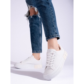 Shelovet klassiset valkoiset urheilukengät valkoinen 1