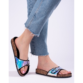 Shelovet musta holografinen korkki liukusäätimet 1