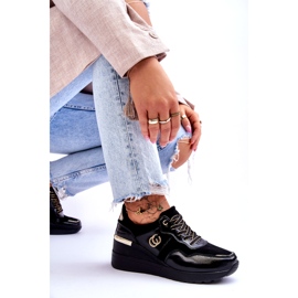 S.Barski Naisten nahkaiset urheilukengät musta Rebeca 6