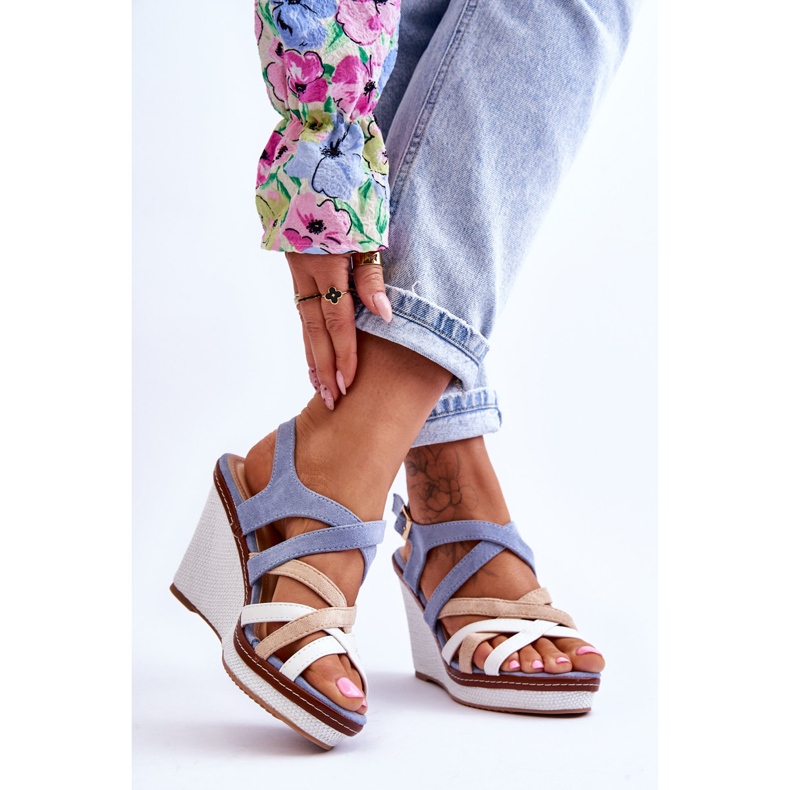 Kiila sandaalit raidoilla Sininen Ellen 2