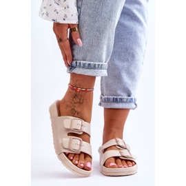 PS1 Naisten Vertigo Beiget Platform-tossut 1