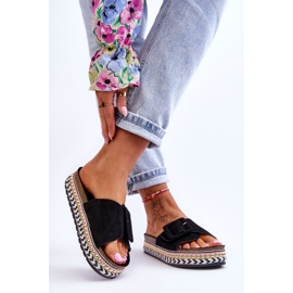 PS1 Naisten sandaalit koristeellisella alustalla musta Joyce 2