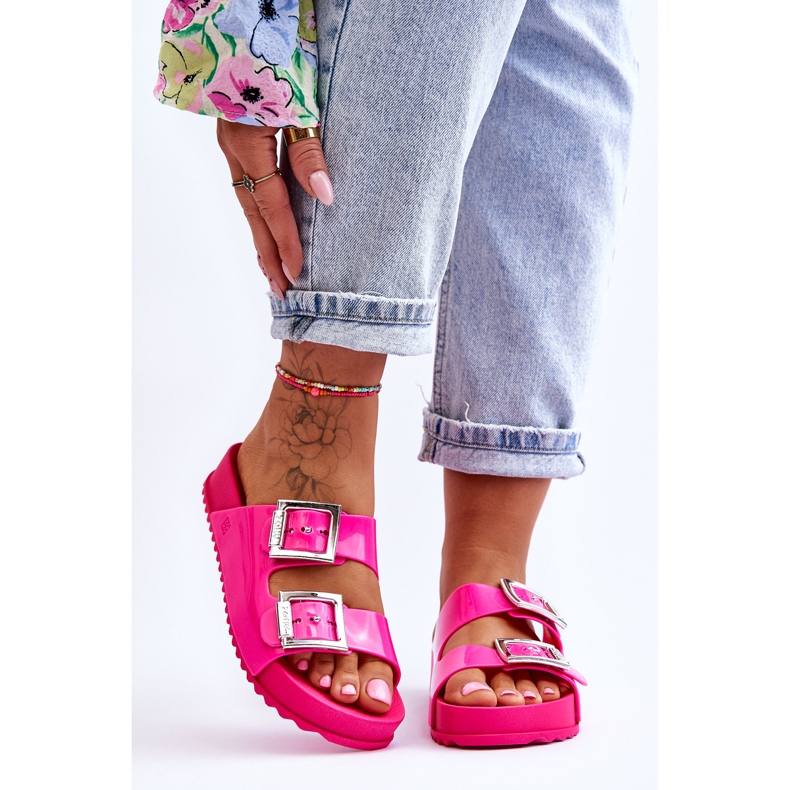 Naisten sileät tossut ZAXY HH285160 fuksia vaaleanpunainen 1