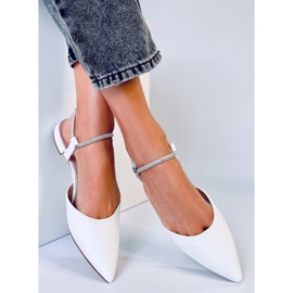 BM Durie Whiten avokorkoinen ballerina valkoinen 2