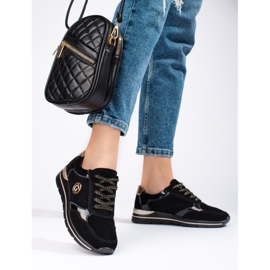 Shelovet mustat nahkaiset urheilukengät 2