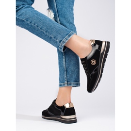 Shelovet mustat nahkaiset urheilukengät 1