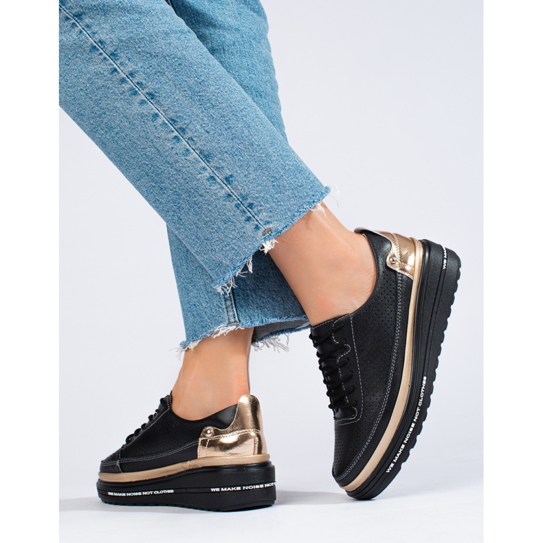 Shelovet mustat nahkaiset urheilukengät 2