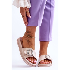 BM Naisten tossut Beneca Beneca -koristeella beige 1