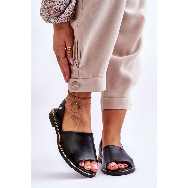 Lemar Alivia mustat nahkasandaalit 1