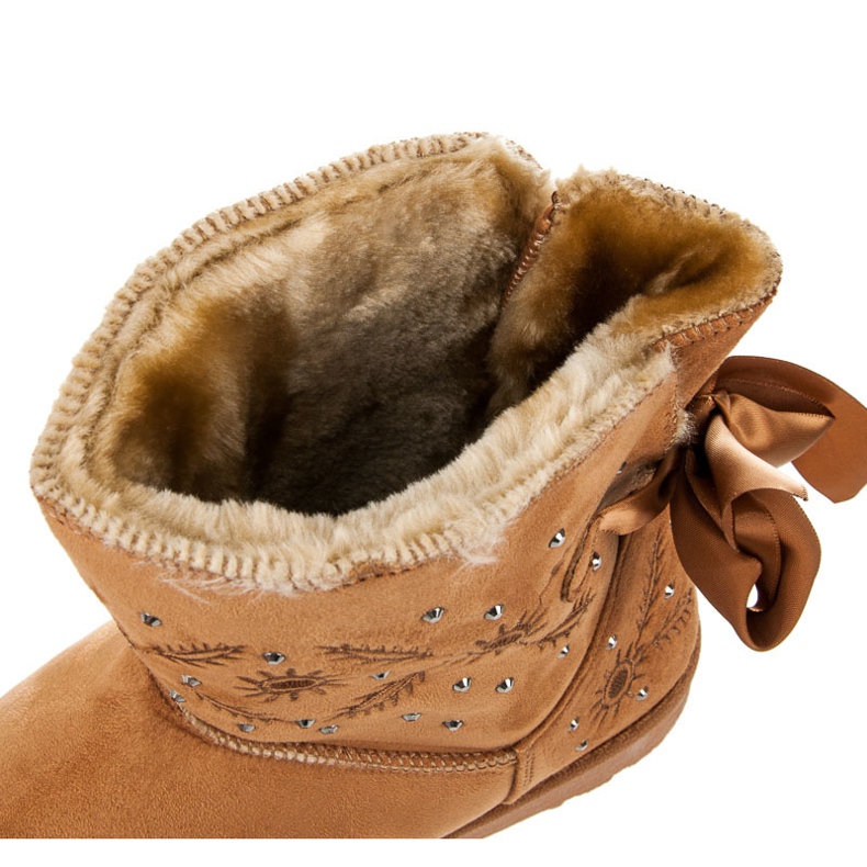 Kylie Mokkanahkaiset lumisaappaat ruskea 1