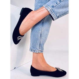 Batten Black Almond Toe Ballerinat musta 2