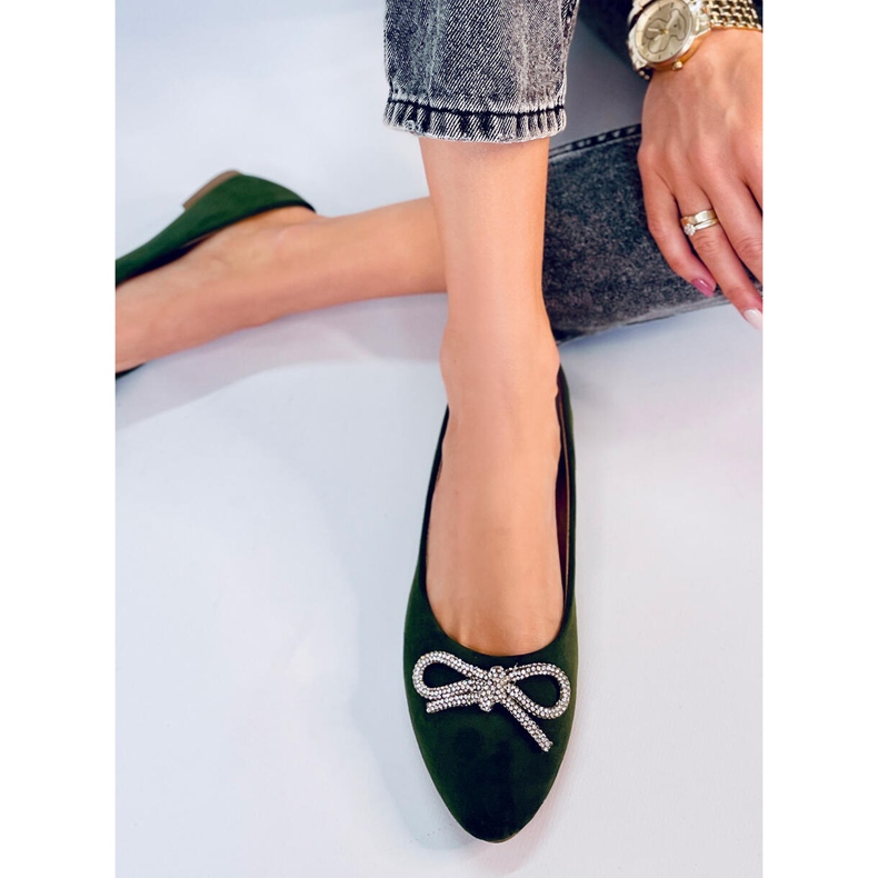 Batten Green Mantel Toe Ballerinat vihreä 2