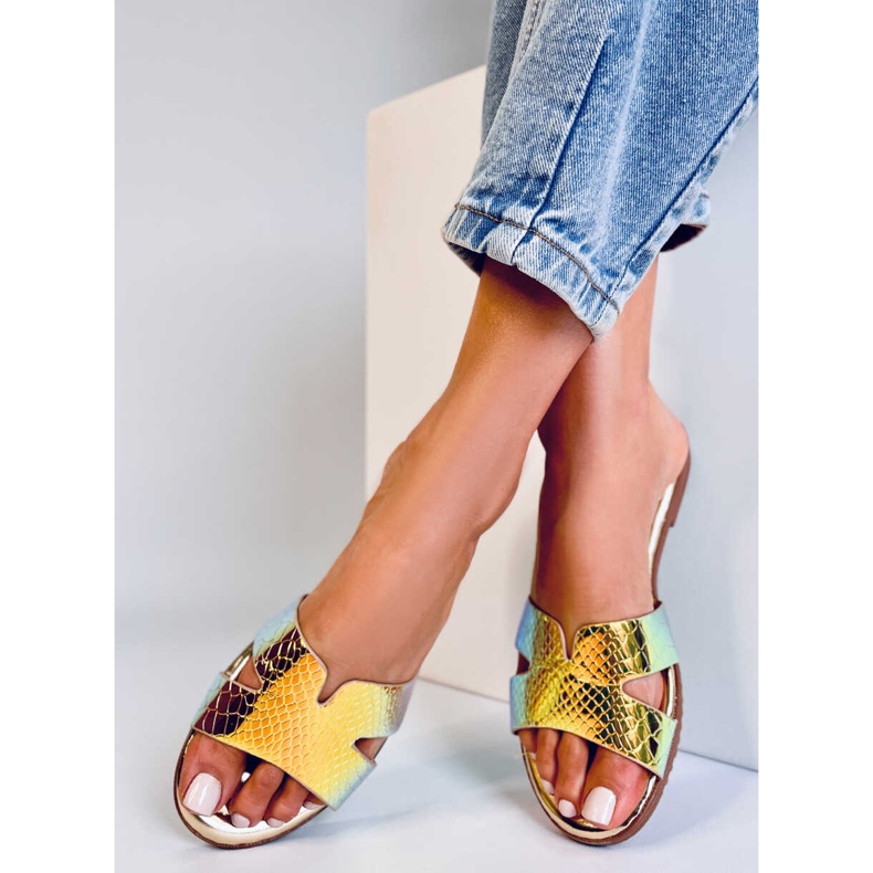 BM Naisten opaalit Duey Gold -tossut kultainen 2