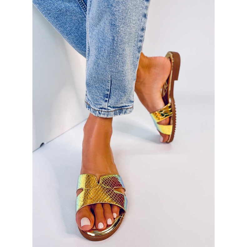 BM Naisten opaalit Duey Gold -tossut kultainen 1