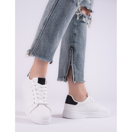 Shelovet naisten valkoiset urheilukengät valkoinen 1