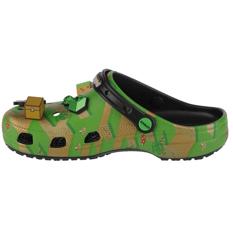 Puukengät Crocs Elevated Minecraft Classic Clog 208472-90H vihreä 1