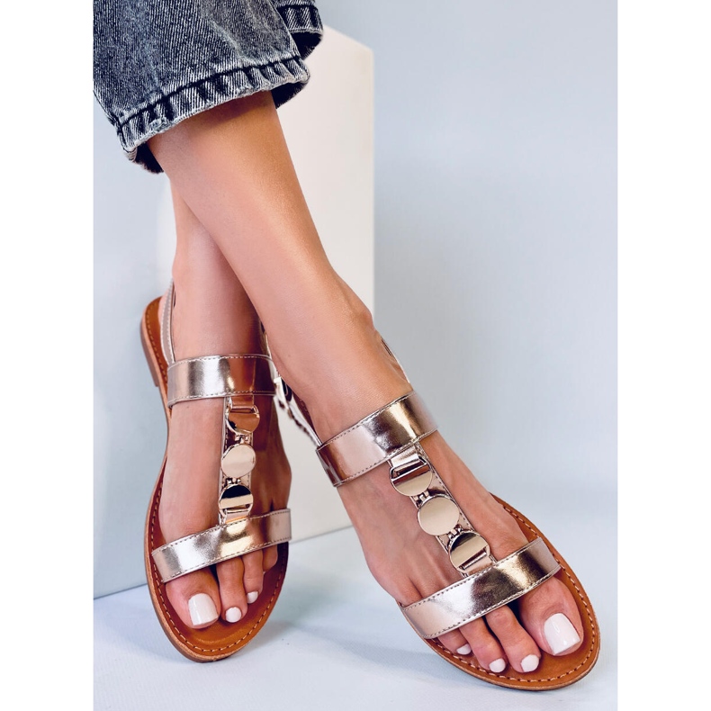 BM Naisten metalliset Cheek Champagne sandaalit vaaleanpunainen 1