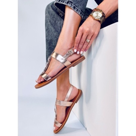 BM Naisten metalliset Cheek Champagne sandaalit vaaleanpunainen 2