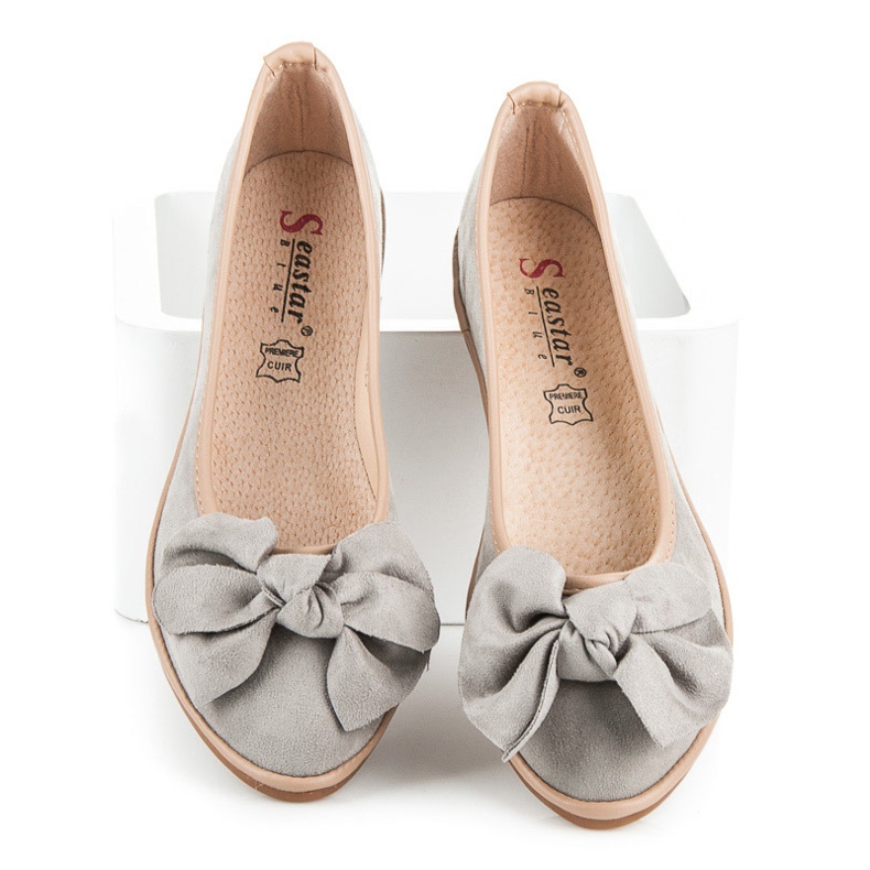 Seastar Suede ballerinat harmaa 1