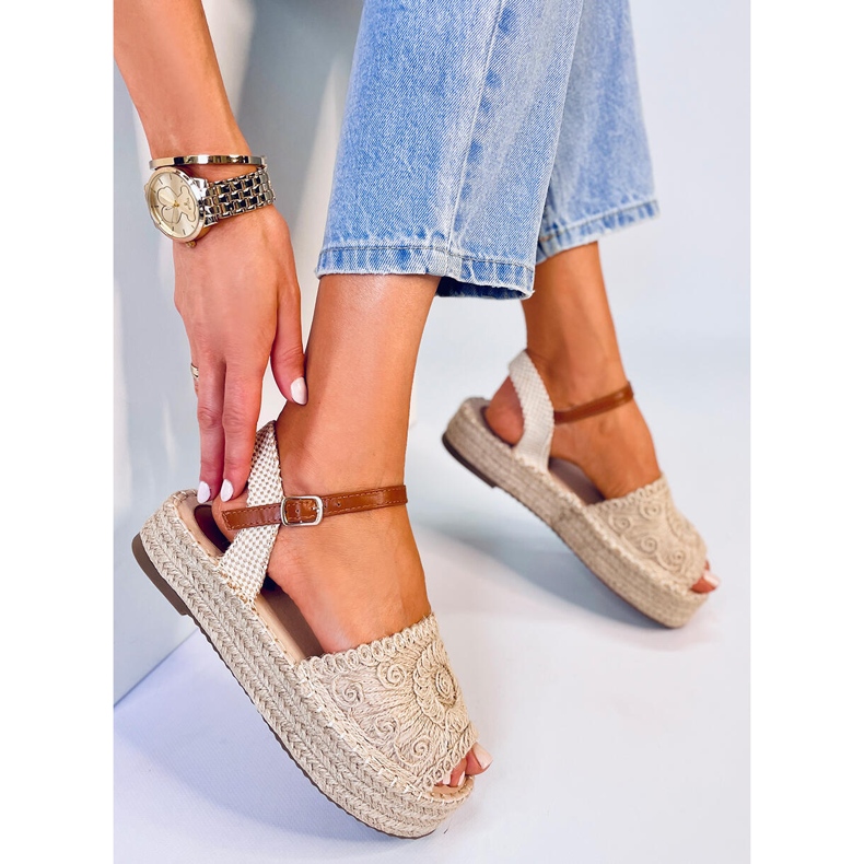 Boho Ingram Beige espadrille sandaalit 2