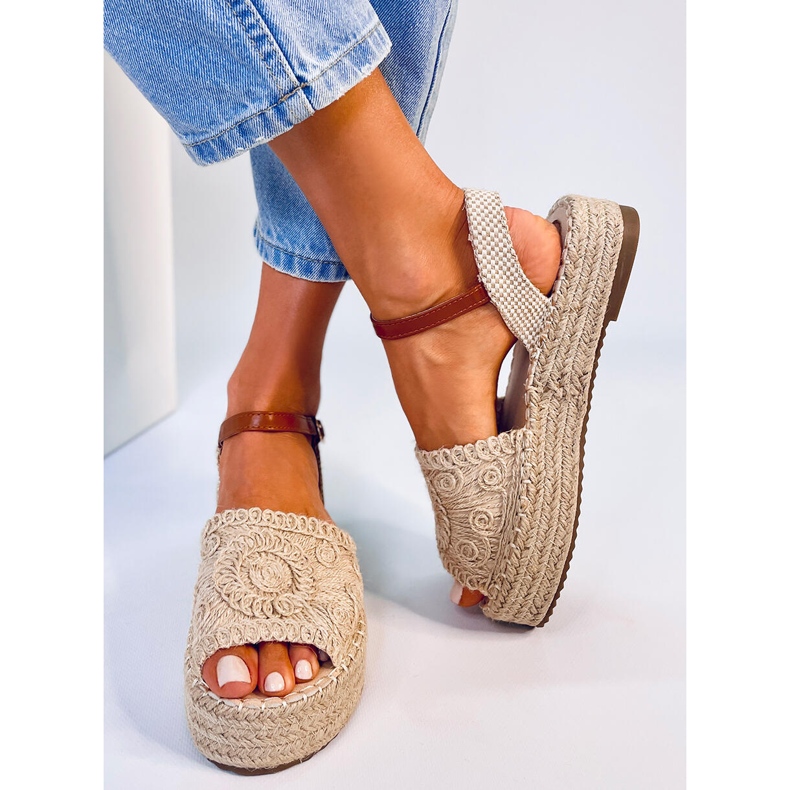 Boho Ingram Beige espadrille sandaalit 1