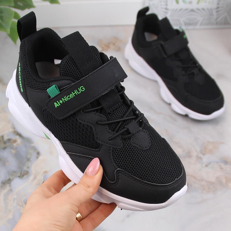 Atletico Lasten urheilukengät tarranauhalla musta AbcKids B012310219 1