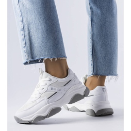 Valkoiset ja harmaat Big Star -lenkkarit JJ274579 valkoinen 1