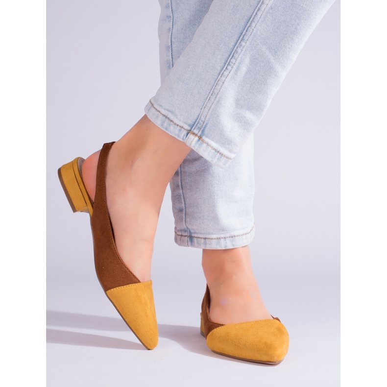 Naisten avoimet kantapääpumput Shelovet ruskea 2