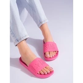 Naisten vaaleanpunaiset tossut Big Star HH274A039FU vaaleanpunainen 1