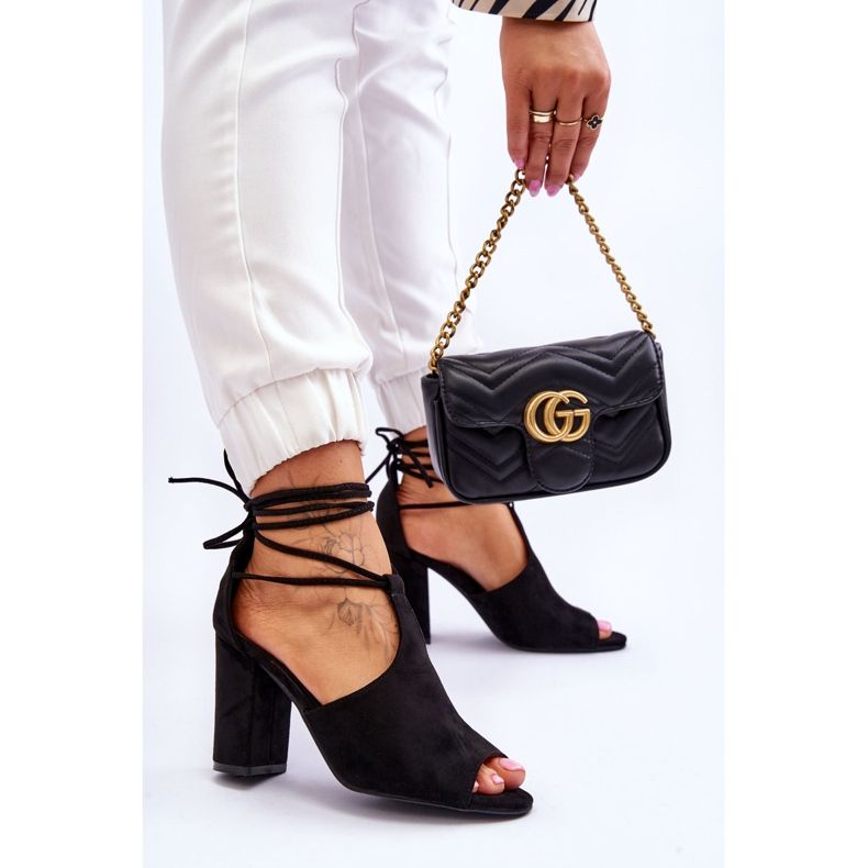 PG1 Mustat Sophie Suede -korkokengät 2