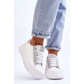 PG1 Naisten nahkaiset tennarit, valkoinen Alison 1