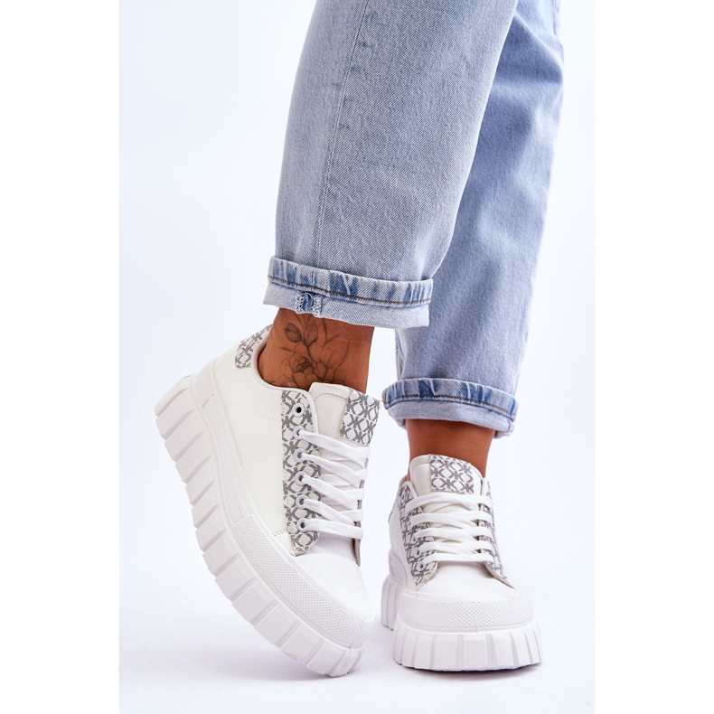 PG1 Naisten nahkaiset tennarit, valkoinen Alison 1