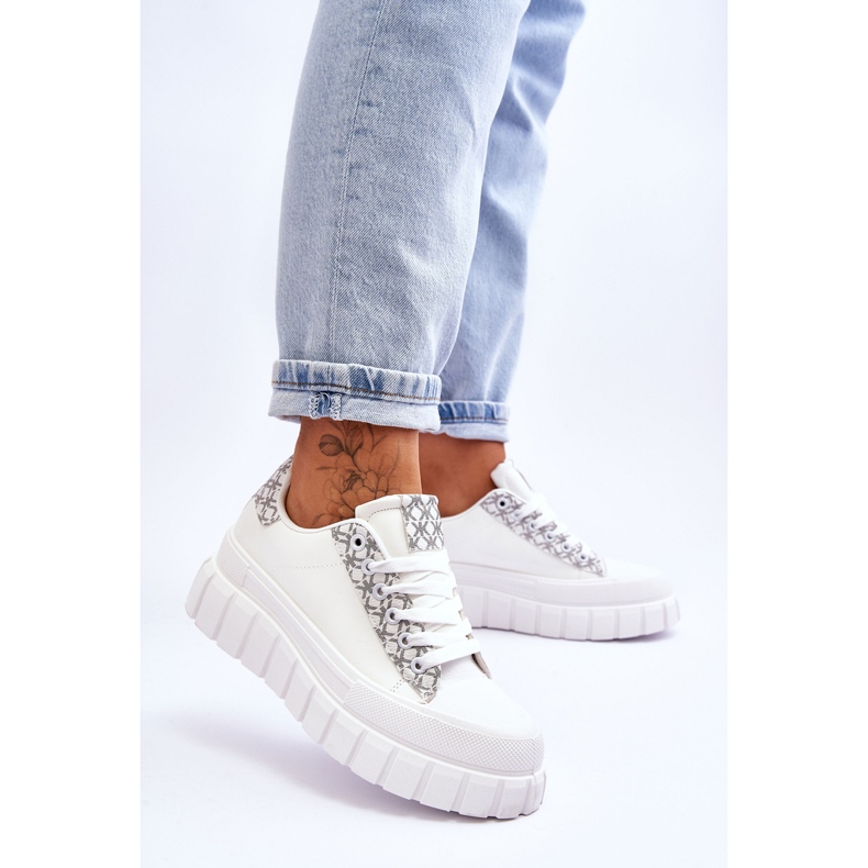 PG1 Naisten nahkaiset tennarit, valkoinen Alison 2