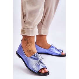 Naisten nahkaballerinat Nicole 2660/066 Sininen 2