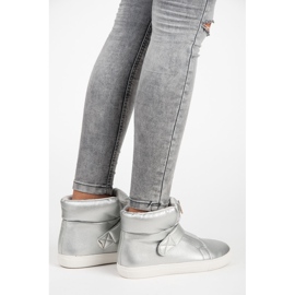 Korkeat tennarit tarranauhalla harmaa 1