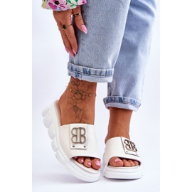 Vinceza Naisten tossut beigellä Monroe-koristeella 1