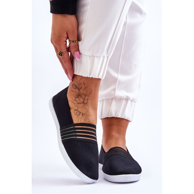 S.Barski Naisten tekstiililenkkarit, mustat Lilis 1