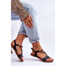 Naisten litteät sandaalit S.Barski KV-541-120 Musta 2