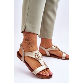 Litteät sandaalit S.Barski KV-5541-32 Kulta kultainen 2