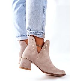 Lewski Shoes Naisten mokkanahkaiset leikkaukset Lewski Cappuccino 3074 / B beige 4