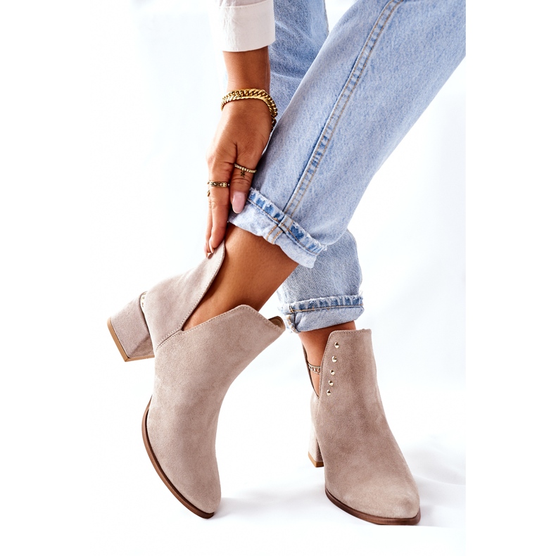 Lewski Shoes Naisten mokkanahkaiset leikkaukset Lewski Cappuccino 3074 / B beige 2