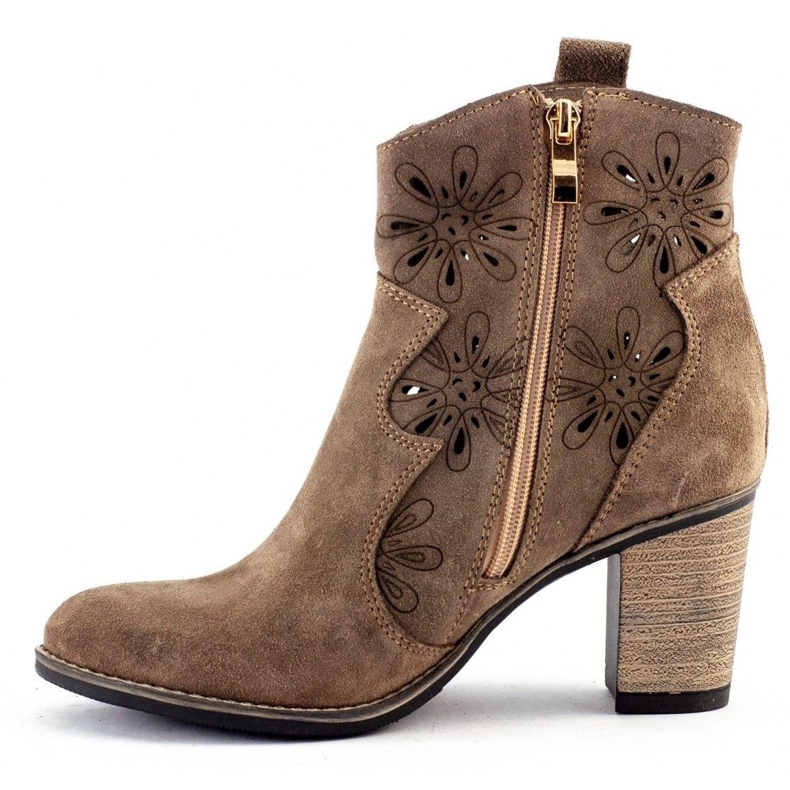 Olivier Avoimet korkokengät Lena tumma beige 1