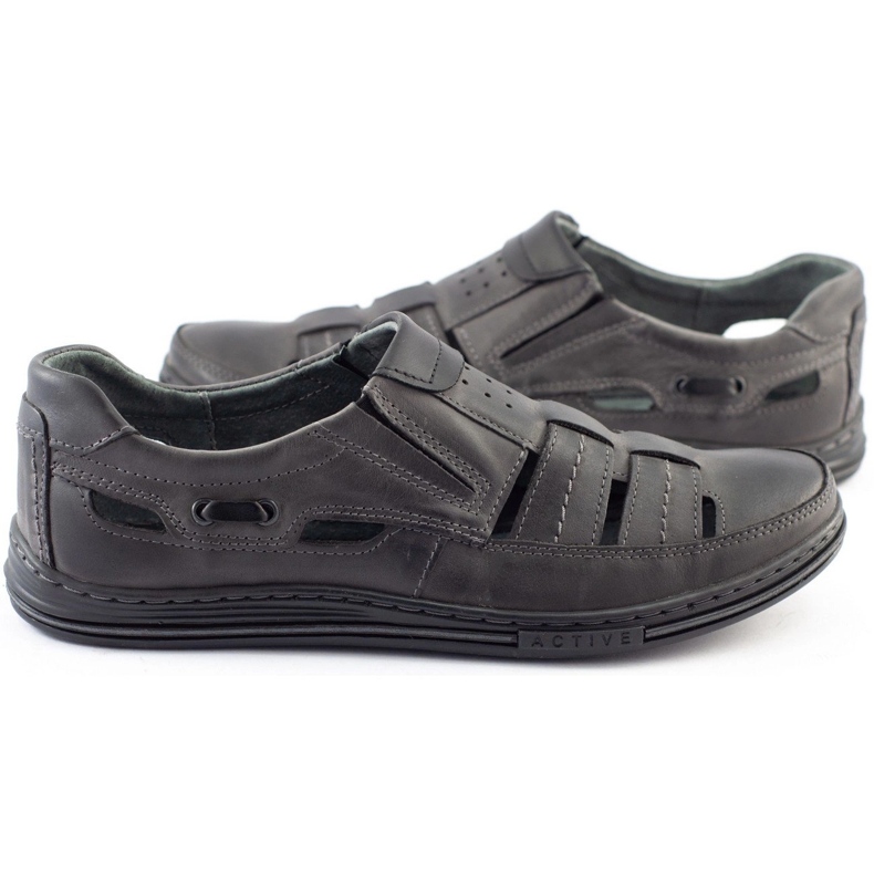 Polbut Miesten avoimet kengät 06 kesälle Harmaa 2