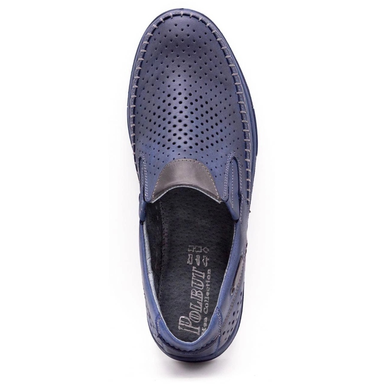 Polbut Miesten nahkaiset kengät 09 kesälle laivastonsininen tummansininen 1