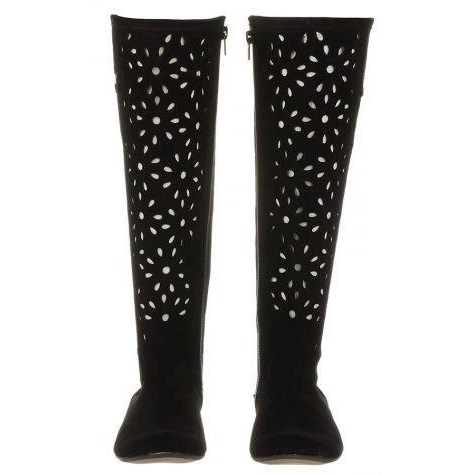 Olivier Naisten mustat, harjatut saappaat 2