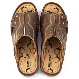 Olivier Miesten 334GT ruskeat tohvelit 1